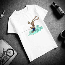 Load image into Gallery viewer, Couple Clothing Rabbit Surf &amp; Girl And DogT Shirt