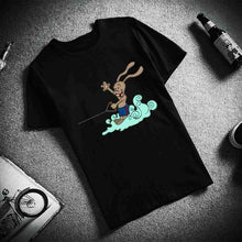 Load image into Gallery viewer, Couple Clothing Rabbit Surf &amp; Girl And DogT Shirt