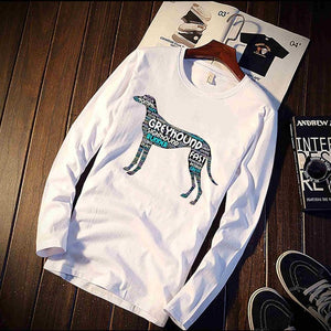 Pure Cotton Greyhound Dog T-Shirt