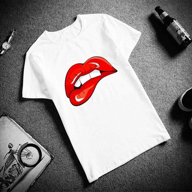 Sexy Lips Pop Art T Shirt