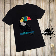Load image into Gallery viewer, Bird Panda Wolf Geometric T-Shirt